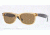 Ray-Ban New Wayfarer Sunglasses, 55mm, Honey Frame, Brown Crystal Lens, Polarized 945-57-5518