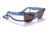 Ray-Ban Original Wayfarer RB2140 Sunglasses, Transparent Blue, Red Lenses, 50, RB2140-6587C5-50