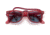 Ray-Ban Original Wayfarer RB2140 Sunglasses, Transparent Red, Blue Lenses, 50, RB2140-661456-50