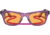 Ray-Ban Original Wayfarer RB2140 Sunglasses, Transparent Violet, Orange Lenses, 50, RB2140-661313-50