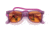 Ray-Ban Original Wayfarer RB2140 Sunglasses, Transparent Violet, Orange Lenses, 50, RB2140-661313-50