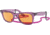 Ray-Ban Original Wayfarer RB2140 Sunglasses, Transparent Violet, Orange Lenses, 50, RB2140-661313-50