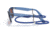 Ray-Ban Original Wayfarer RB2140F Sunglasses, Transparent Blue, Red Lenses, 52, RB2140F-6587C5-52