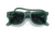 Ray-Ban Original Wayfarer RB2140F Sunglasses, Transparent Green, Dark Grey Lenses, 52, RB2140F-6615B1-52