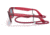Ray-Ban Original Wayfarer RB2140F Sunglasses, Transparent Red, Blue Lenses, 52, RB2140F-661456-52