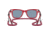 Ray-Ban Original Wayfarer RB2140F Sunglasses, Transparent Red, Blue Lenses, 52, RB2140F-661456-52