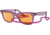 Ray-Ban Original Wayfarer RB2140F Sunglasses, Transparent Violet, Orange Lenses, 52, RB2140F-661313-52