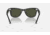 Ray-Ban Original Wayfarer Sunglasses, Black Frame, Green Lens, Bio-Acetate, 50, RB2140-135831-50
