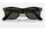 Ray-Ban Original Wayfarer Sunglasses, Black Frame, Green Lens, Bio-Acetate, 50, RB2140-135831-50