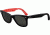 Ray-Ban RB2140 Original Wayfarer SV Prescription Sunglasses - Black On Text. Red Gl W Frame, 50mm Lenses, 1016-5022