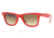 Ray-Ban RB2140 SV Prescription Sunglasses - Buttons Pins Top Red Crystal Brown Gradient Frame / 50 mm Prescription Lenses, 105151-5022