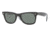 Ray-Ban Original Wayfarer Sunglasses RB2140 1114-5022 - Top Black on Texture London Frame, Green Lenses