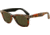 Ray-Ban Original Wayfarer Sunglasses RB2140 1121-5022 - Top Texture Music on Black Frame, Green Lenses