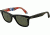 Ray-Ban Original Wayfarer Sunglasses RB2140, Top Black on Texture S Frame, Green Lenses, 1136-5022