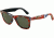 Ray-Ban Original Wayfarer Sunglasses RB2140 1137-5022 - Top Texture Surf on BL Frame, Green Lenses