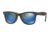 Ray-Ban Original Wayfarer Sunglasses RB2140 119268-50 - Top Jeans Carbon On Grey Frame, Green Mirror Blue Lenses