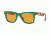 Ray-Ban Original Wayfarer Sunglasses RB2140 1240N9-50 - Green Frame, Yellow Polar Lenses