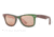 Ray-Ban Original Wayfarer Sunglasses RB2140 6109Z2-50 - Metallic Green Frame, Light Brown Mirror Pink Lenses