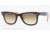 Ray-Ban RB2140 Original Wayfarer SV Prescription Sunglasses - Top Black On Transparent Orange Frame, 50mm Lenses, 100251-5022