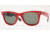 Ray-Ban RB2140 SV Prescription Sunglasses - Top Red On Black Crystal Green Frame / 54 mm Prescription Lenses, 955-5418