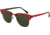 Ray-Ban RB3016 SV Prescription Sunglasses - Top Red On Black Crystal Green Frame / 49 mm Prescription Lenses, 985-4921