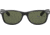 Ray-Ban RB2132 New Wayfarer Sunglasses, 52mm, Black Frame, Green Crystal Lens, 901-5218