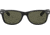 Ray-Ban RB2132 New Wayfarer Sunglasses, 52mm, Black Frame, Green Crystal Lens, Polarized 901-58-5218