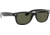 Ray-Ban RB2132 New Wayfarer Sunglasses, 52mm, Black Frame, Green Crystal Lens, Polarized 901-58-5218