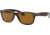 Ray-Ban RB2132 New Wayfarer Sunglasses, 55mm, Shiny Avana Frame, Brown Crystal Lens, 710-5518