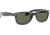 Ray-Ban RB2132 New Wayfarer Sunglasses, 55mm, Black Frame, Green Crystal Lens, 901L-5518