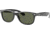 Ray-Ban RB2132 New Wayfarer Sunglasses, 55mm, Black Frame, Green Crystal Lens, 901L-5518