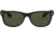 Ray-Ban RB2132 New Wayfarer Sunglasses, 55mm, Black Rubber Frame, Crystal Green Lens, 622-5518