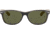 Ray-Ban RB2132 New Wayfarer Sunglasses, Black Beige Frame, Crystal Green Lenses, 875-5518