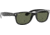 Ray-Ban RB2132 New Wayfarer Sunglasses, Black Frame, Crystal Green Lenses, 901-58