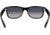 Ray-Ban RB2132 New Wayfarer Sunglasses, Matte Black Frame, Polarized Blue Gradient Gray Lenses, 601S78-5218