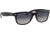 Ray-Ban RB2132 New Wayfarer Sunglasses, Matte Black Frame, Polarized Blue Gradient Gray Lenses, 601S78-5218
