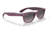 Ray-Ban RB2132 New Wayfarer Sunglasses, Matte Violet On Transparent Violet Frame, Grey Gradient Lens, Polarized, 52, RB2132-6606M3-52