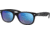 Ray-Ban RB2132 New Wayfarer Sunglasses, Rubber Black Frame, Grey Mirror Blue Lenses, 622/17-52