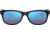 Ray-Ban RB2132 New Wayfarer Sunglasses, Rubber Black Frame, Grey Mirror Blue Lenses, 622/17-55