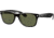 Ray-Ban RB2132 New Wayfarer Sunglasses, Top Black On Transparent Frame, Green Lenses, 6052-58