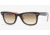 Ray-Ban RB2140 Original Wayfarer SV Prescription Sunglasses - Top Black On Transparent Orange Frame, 54mm Lenses, 100251-5418
