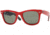 Ray-Ban Wayfarer Sunglasses, Top Red On Black Crystal Green 955-5022