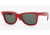 Ray-Ban Wayfarer Sunglasses, Top Red On Red w/ Crystal Green 992-5022