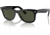 USED Ray-Ban RB2140 Original Wayfarer Sunglasses, Black Crystal Green Frame, 50mm Lens, 901-5022, EDEMO1