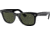 Ray-Ban RB2140 Original Wayfarer Sunglasses, Black Crystal Green Frame, 54mm Lens, 901-5418