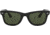 Ray-Ban RB2140 Original Wayfarer Sunglasses, Black Frame, Crystal Green Lens, 901-52