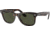 Ray-Ban RB2140 Original Wayfarer Sunglasses, Tortoise Frame, Crystal Green 50mm Lens, 902-5022