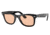 Ray-Ban RB2140 Original Wayfarer Sunglasses, Black Frame, Pink Lens, Asian Fit, 52, RB2140F-601-4B-52