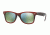 Ray-Ban RB2140F Single Vision Prescription Sunglasses RB2140F-12022X-52 - Lens Diameter 52 mm, Frame Color Top Grad Red On Light Red