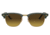 Ray-Ban RB2176 Clubmaster Folding Sunglasses, Green On Arista Frame, Gradient Brown Lens, 51, RB2176-136885-51